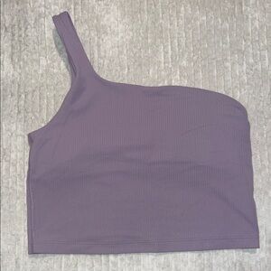 lululemon athletica One-Shoulder Lavender Crop Top